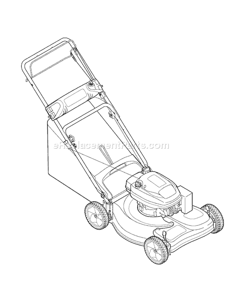 Page B Diagram and Parts List for 12AE445G701 2006 Yard Man Lawn Mower